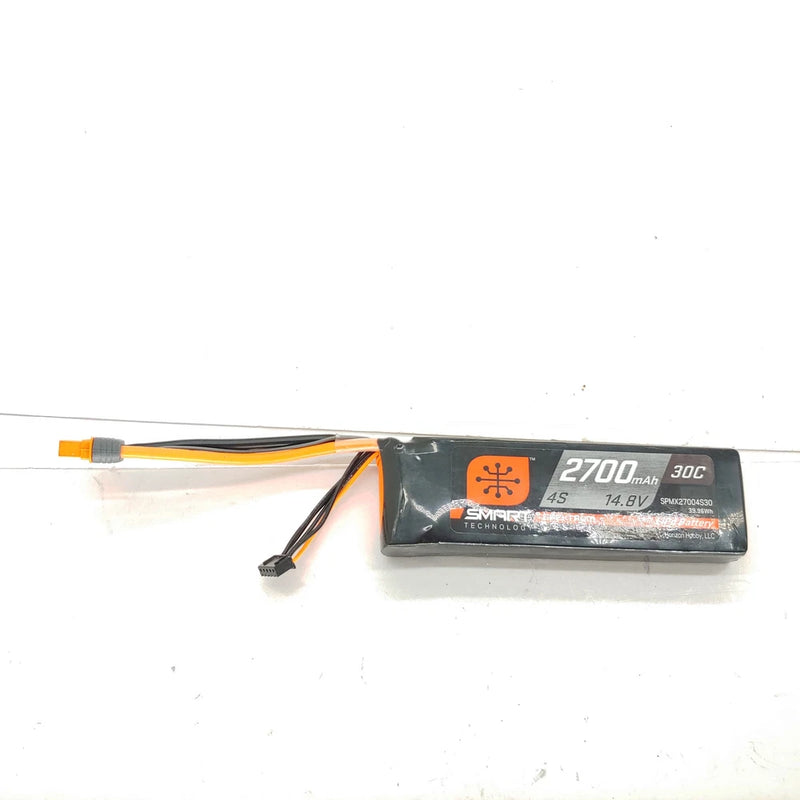 Spektrum Accessories 14.8V 2700mAh 4S 30C Smart LiPo Battery: IC3 Battery