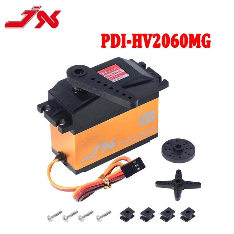 JX PDI-HV2060MG 60KG Large Torque Digital Servo 7.4V HV Metal Case 120/180/360