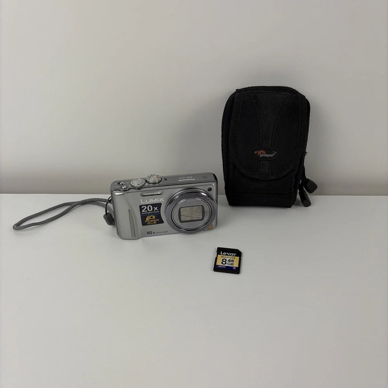 Panasonic LUMIX DMC-TZ18 16x Optical Leica lens Silver Digital Camera