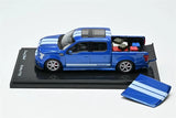 Funny Model 1:64 F150 Super Snake Velocity Blue/ White Racing Car