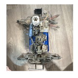 Traxxas 1:10 S-Max Nitro RC Chassis Roller w/ Engine, Servos, Blue For Parts 2wd
