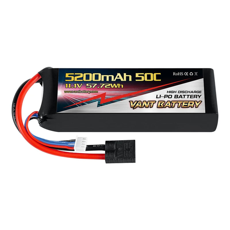 VANT 5200MAH 3S 11.1 50C LIPO BATTERY FITS TRAXXAS MAXX SLASH  POWERHOBBY NHX