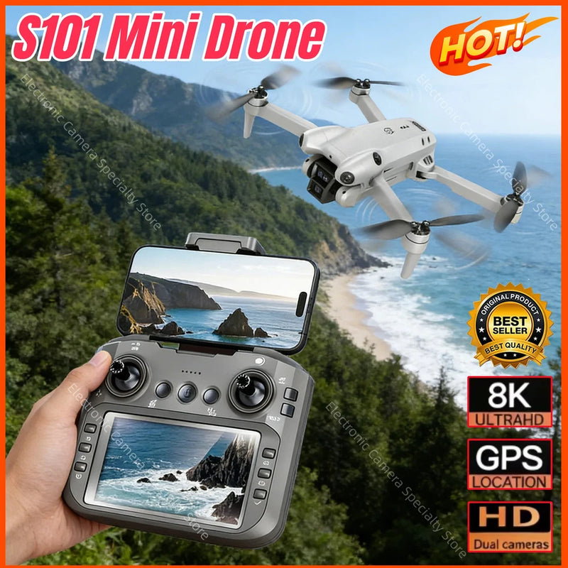 Drone 8K Dual Camera WiFi 120?? Wide-angle With Screen Obstacle Avoidance 20000M