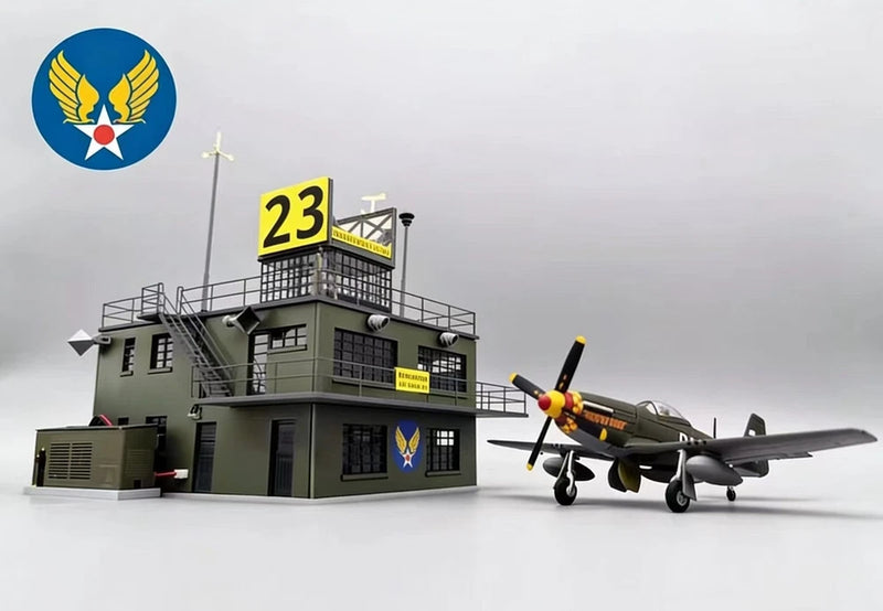 New 1:72 Us Air Force Airfield Control Tower Led Lighting Building Model Gifts