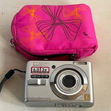 Panasonic Lumix DMC-LS60 6.0MP Digital Camera With Pink Case Spares Repair