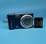 Panasonic Lumix DMC-TZ7 10.1MP Digital Compact Camera, Blue - Tested *fungus*