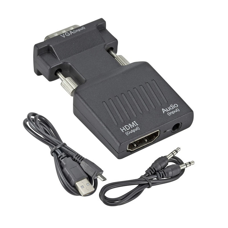 VGA Input To HDMI Output Adapter PC Laptop To HDTV Moniter Projecter Converter A