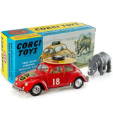 Corgi Model Club 256 VW Beetle 1200 in East African Safari Trim with Rhinoceros