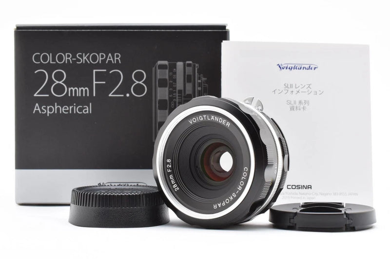 [Brand New] Voigtlander COLOR-SKOPAR 28mm f2.8 SL IIS Nikon AI-S Lens BLACK RIM