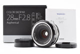 [Brand New] Voigtlander COLOR-SKOPAR 28mm f2.8 SL IIS Nikon AI-S Lens BLACK RIM