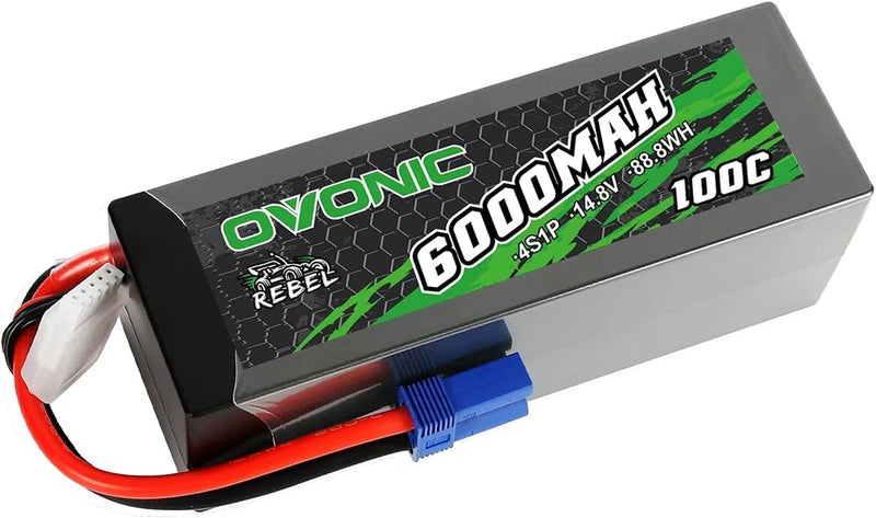 100C 4S 6000mAh 14.8V Lipo Battery with EC5 Connector for arrma speedrun