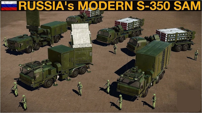 MicroDetail MD-47 Russian S-350 Vityaz Med Range SAM Battery Kit w Bonus Tor M2 Battery