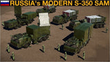 Green military missile launcher vehicles with soldiers, multiple truck-mounted units