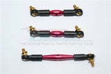 GPM CC160-R Aluminum Steering & Servo Tie Rod (Red) Set For Tamiya 1/10 RC CC01