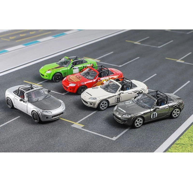 DCT 1:64 Mazda MX-5 Racing Car Diecast Model Car for Collection High-quality NEW