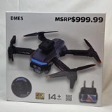 DMES P19 Pro Max drone with 4K Ultra HD and 14+ ages on retail box