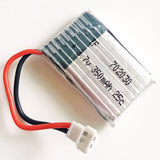 3.7V High 25C 350mAh Lipo Battery For Hubsan H107 H6C RC Drone Quadcopter 702030