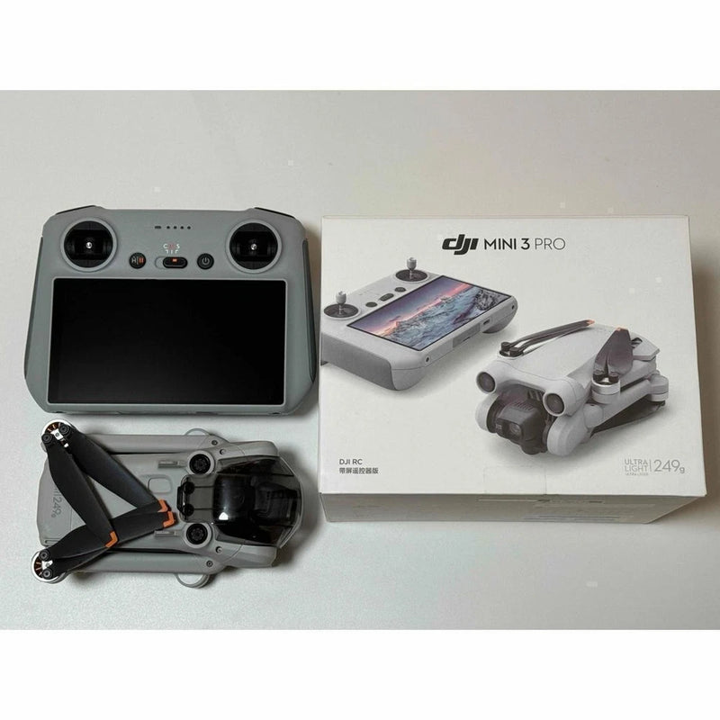 DJI Mini 3 Pro drone kit with remote controller and camera drone
