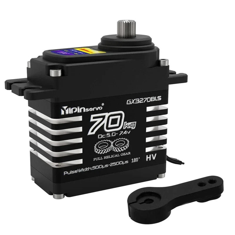 70KG Digital Servo 8.4V Magnetic Brushless IP68 Steel Gear for 1/8 1/10 RC Car