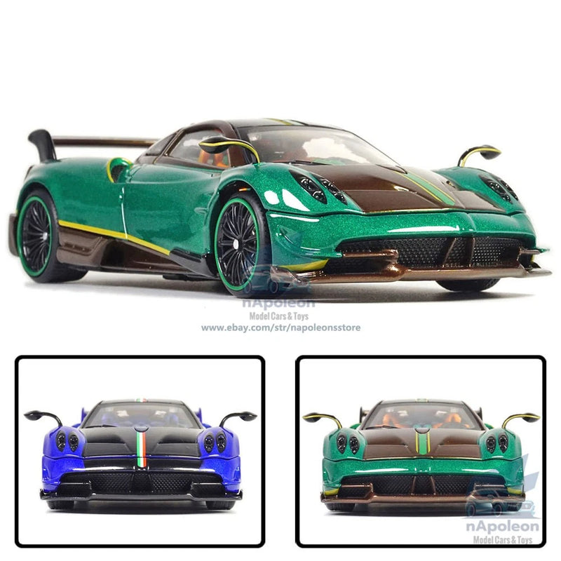 1/32 Pagani Huayra Roadster Model Car Diecast Toy Vehicle Collection Kids Gift Battery