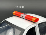 1/18 Scale Model LED Compatible AeroDynic Lightbar Red Clear Amber Police 1817R