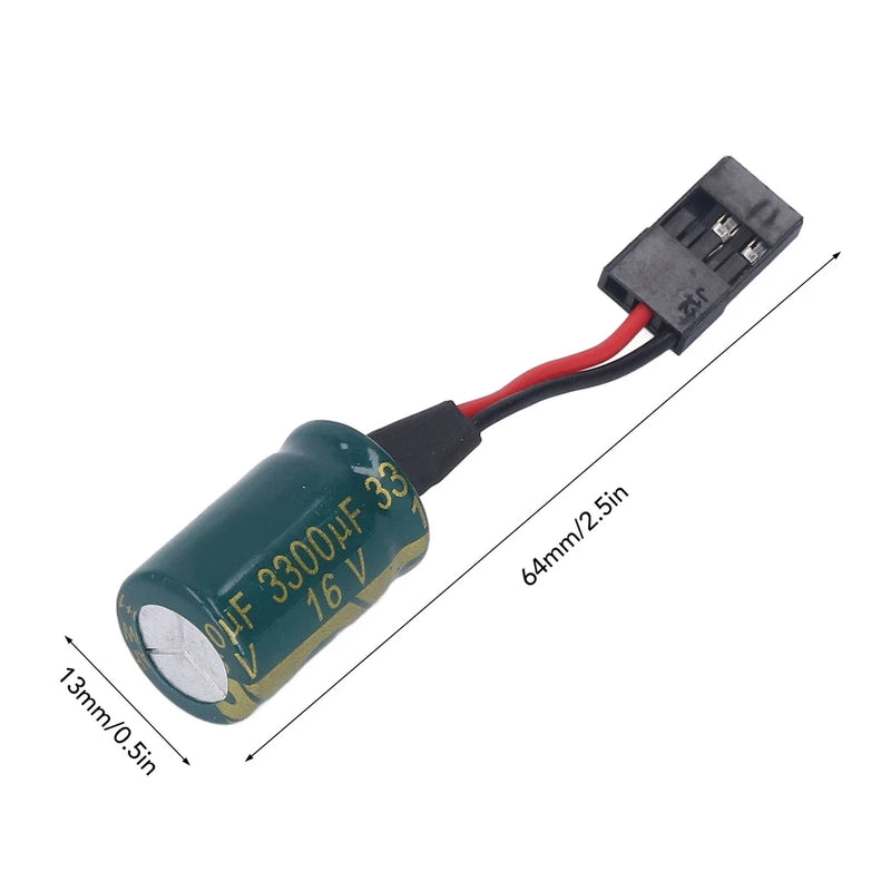 5pcs RC Drone Voltage Protector Large Capacitor Receiver Protector With Plug