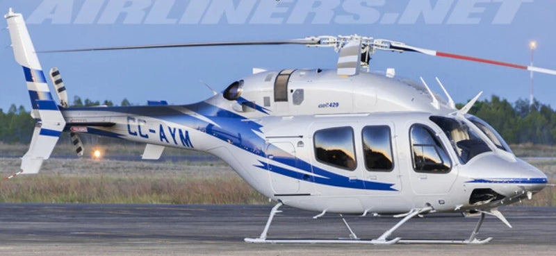 600 size B429 Silver Blue Painting RC helicopter scale Fuselage -KIT Version