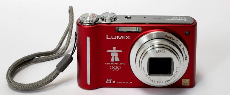 Panasonic Lumix DMC-ZR1 12.1MP Digital Camera Red For Repair System Error Zoom