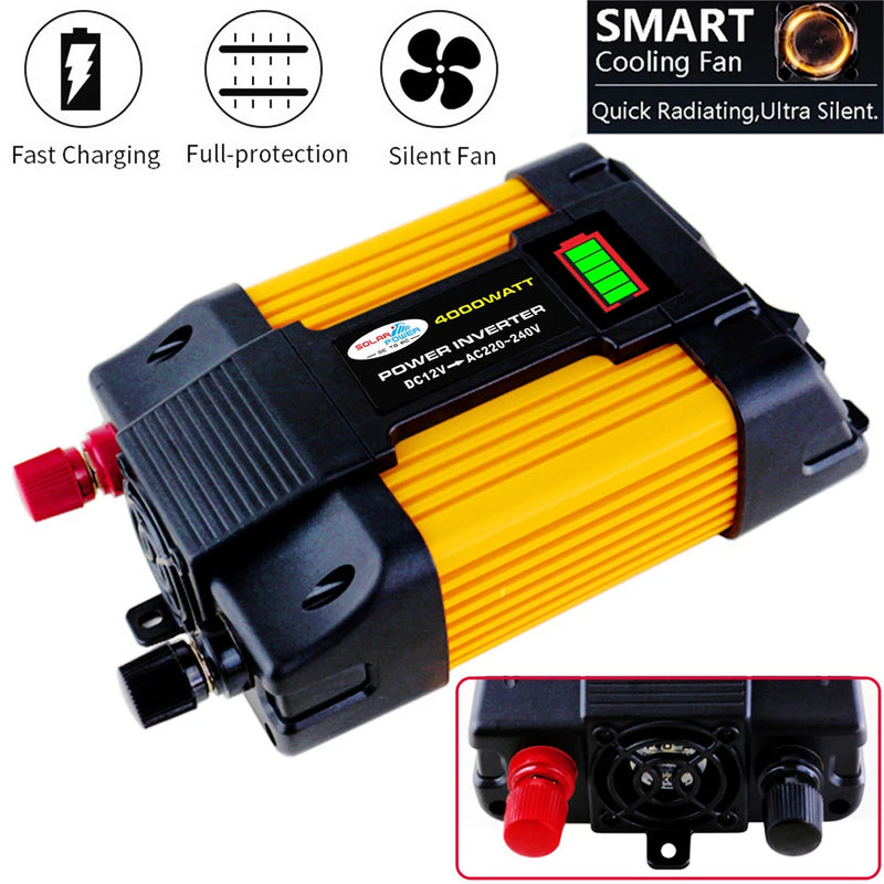 6000W 110/220V Automotive Power Inverter 2-USB Modified Sine Wave Converter A3GS