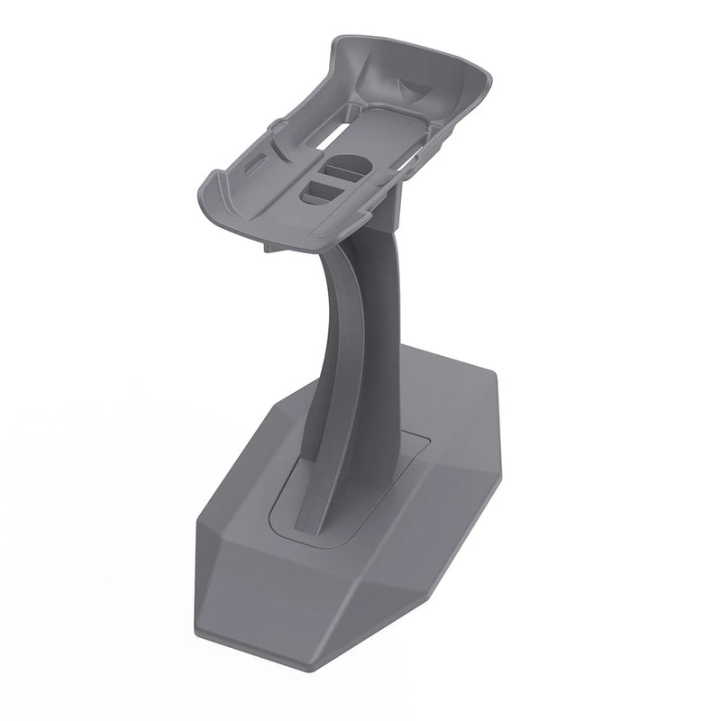 Gray desktop display stand holder with cradle arm