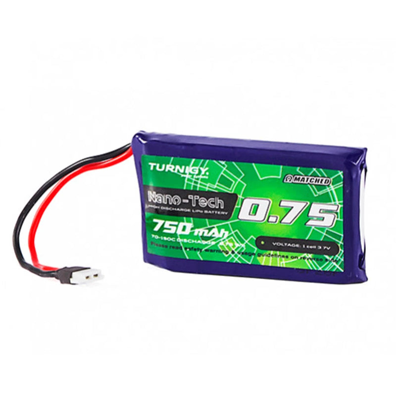 Turnigy Nano-Tech 750mAh 1S LiPo Battery 70C - 150C w/ Molex 2.0 Connector High Battery