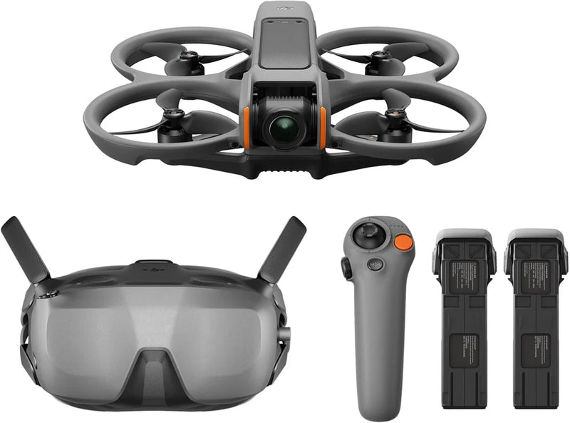 Avata 2 Fly Smart Combo (Three Batteries), FPV Drone with Camera 4K, Immersive E