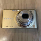 Panasonic LUMIX DMC-FX77 Gold Digital Camera with Minor Scratches