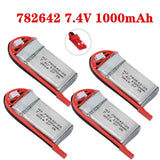 7.4v 1000mah Lipo Battery For Mjxrc X600 Upgrade For Remote Control Rechargeable