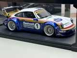 Model 1/18 RWB Porsche 964 White/Blue/Gold Resin Car Model -IG2460