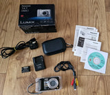 Boxed Panasonic DMC TZ 7 Lumix Digital Compact Camera With Charger & Instruction