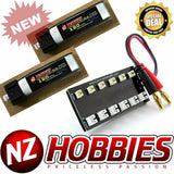 Combo NZ HOBBIES 1S 3.7V 180mAh 45C (2pcs) Lipo Battery w/Parallel Charging Boar
