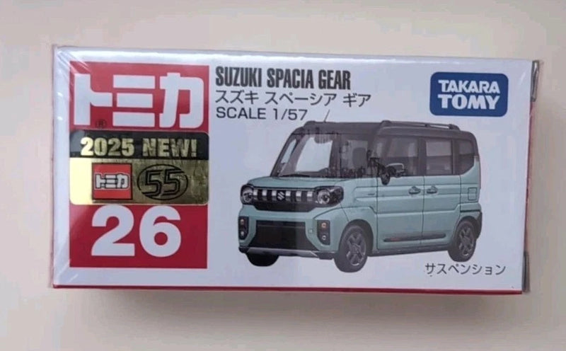Takara Tomy Tomica #26 Suzuki Spacia Gear Diecast Car 2026 New Model Scale 1/57