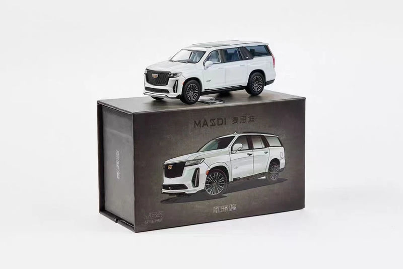 Escalade 1:64 White Diecast SUV Model Collector Edition Alloy