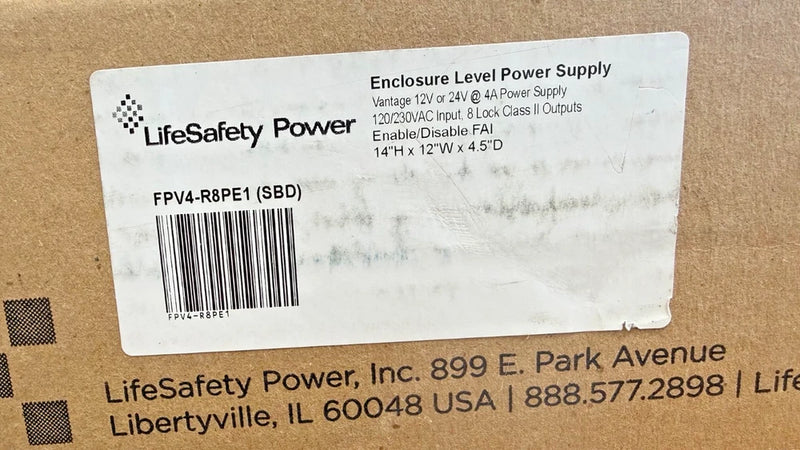 LifeSafety Power FPV4-R8PE1 Enclosure Level Power Supply