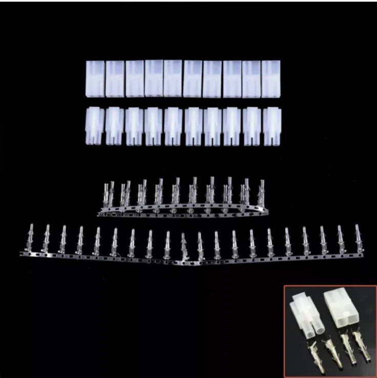 5 Pairs Big White Tamiya connector plug RC car/airsoft LiPo/NiMh Battery/ESC BNI