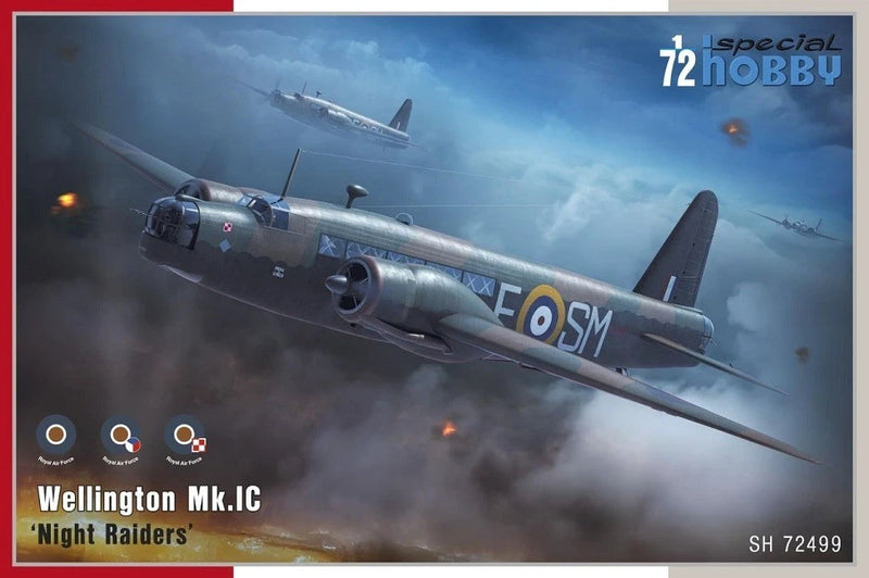 Vickers Wellington Mk.IC Night Raiders 1:72 bomber model kit box art