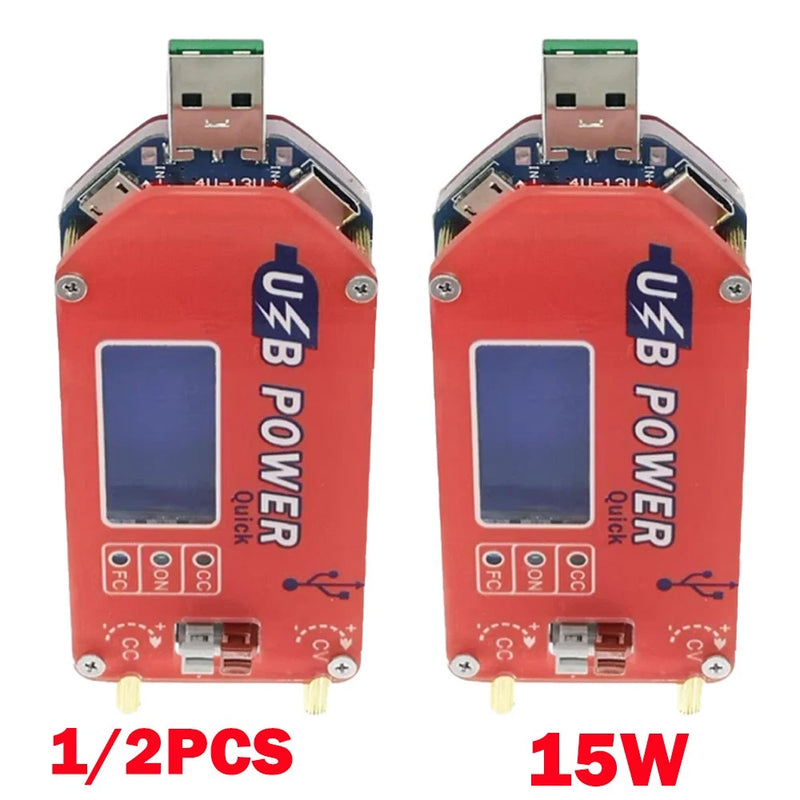 1/2Pc USB DC 5V to 3.3V-24V 15W Adjustable Step Up/Down Power Supply Module NEW