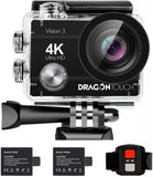 Dragon Touch 4K Action Camera 16MP Vision 3 Underwater Waterproof Camera...