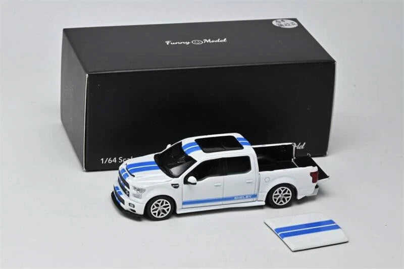 **Pre-Order**Funny Model 1:64 F150 Super Snake Area 51 Oxford White Blue Car