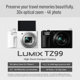 Panasonic LUMIX DC-TZ99 Compact Camera 30x Zoom 20.3MP 4K Wi-Fi Bluetooth