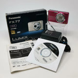 Panasonic LUMIX DMC-FX77 Pink Digital Camera No SD Card From Japan