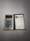Toshiba Model LC-830 Ultra Thin LCD Calculator With Case & Manual New Battery Battery