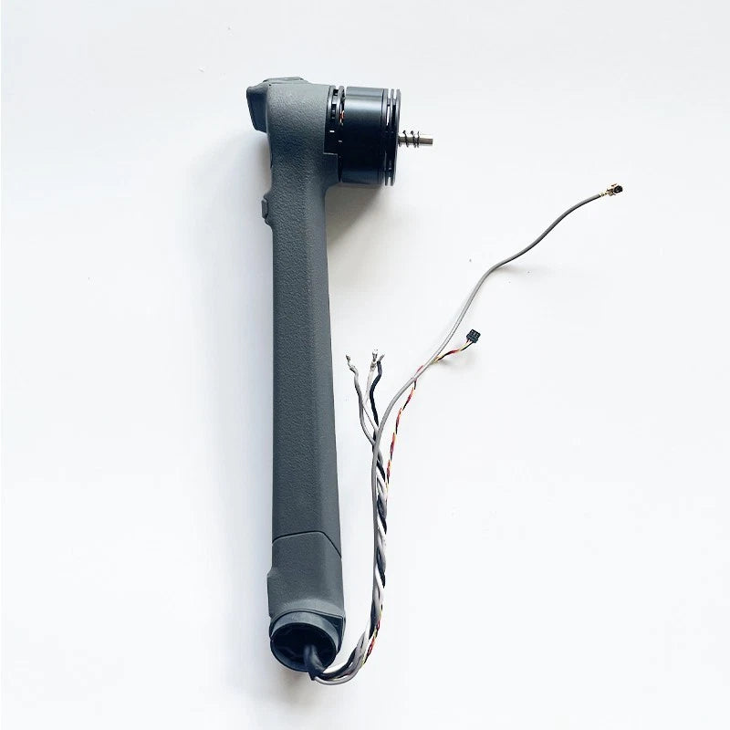 DJI Mavic 3 Pro left rear motor arm repair part with attached wiring, dark gray