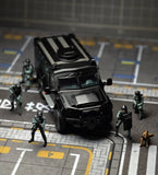ZD MVA 1:64 Black Bearcat AFV Armored Vehicle Figure Model Diecast ABS Car BN